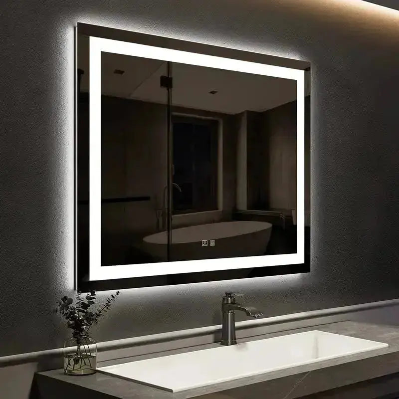 36 x 24 Inch Center Glow LED Bathroom Vanity Mirror with Anti-Fog – view 4