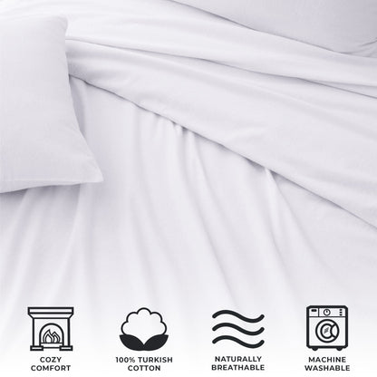 Turkish Cotton Flannel Sheet Set – Raye Collection – view 4