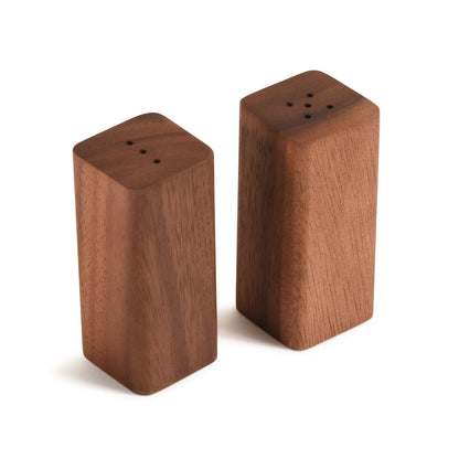 Acacia Wood Salt and Pepper Shakers with Matching Wood Base – view 4
