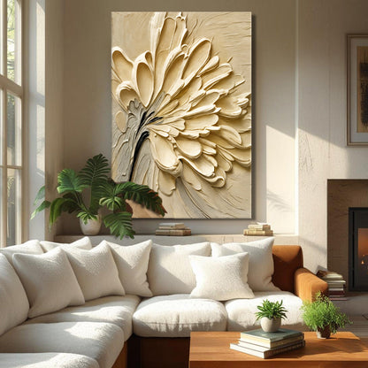 Flower Splatter Abstract Canvas Wall Art, Gallery Wrapped – view 4