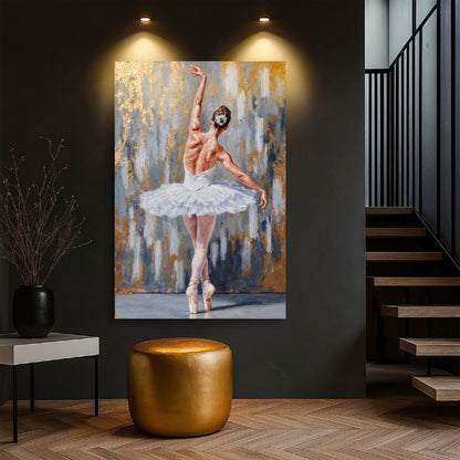 Modern Ballet Elegance Canvas Wall Art, Gallery Wrapped – view 3