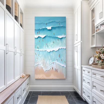 Beach Days Coastal Canvas Wall Art IX, Wide Gallery Wrapped Print – view 4