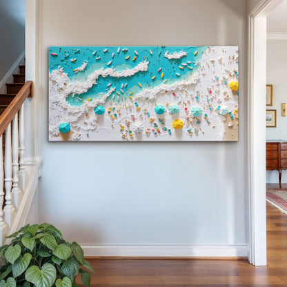 Beach Days Coastal Canvas Wall Art XI, Wide Gallery Wrapped Print – view 3