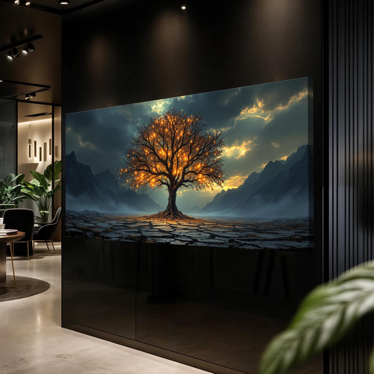 Burning Bush Faith Canvas Wall Art XI, Wide Gallery Wrapped – view 3