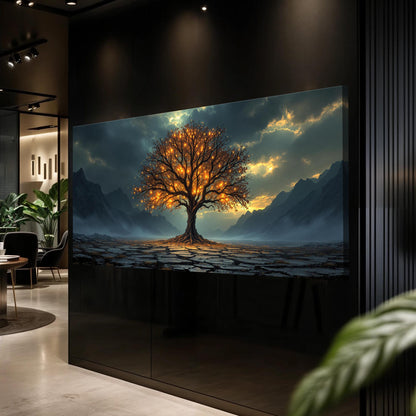 Burning Bush Faith Canvas Wall Art XI, Wide Gallery Wrapped – view 3
