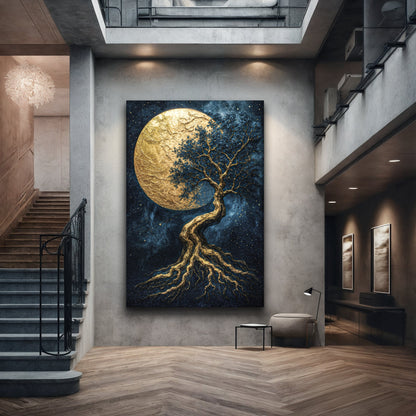 Lunar Tree of Life Canvas Wall Art, Premium Gallery Wrapped – view 3
