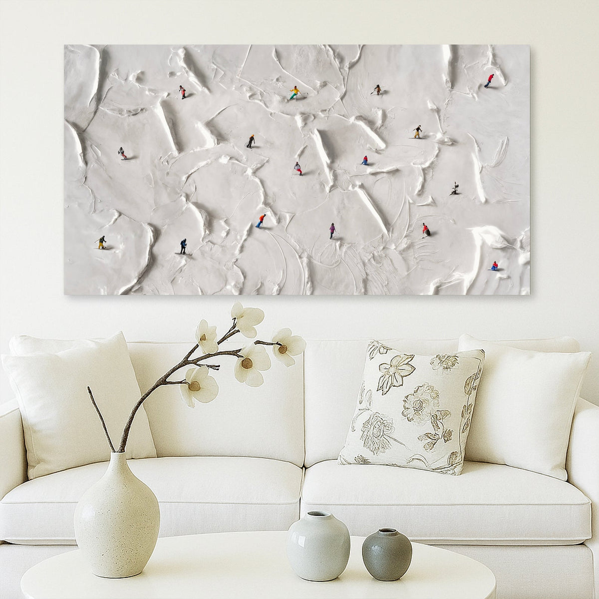 Mountain Minimalist Canvas Wall Art V, Wide Gallery Wrapped – view 3