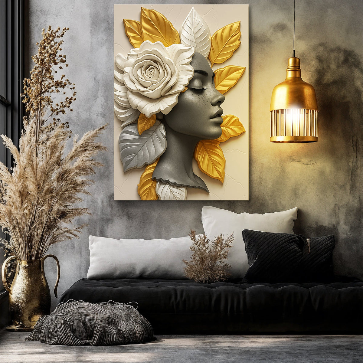 Floral Majesty Canvas Wall Art III, Premium Gallery Wrapped – view 3