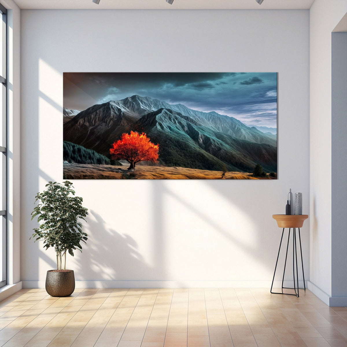 Burning Bush Faith Canvas Wall Art IX, Wide Gallery Wrapped – view 3