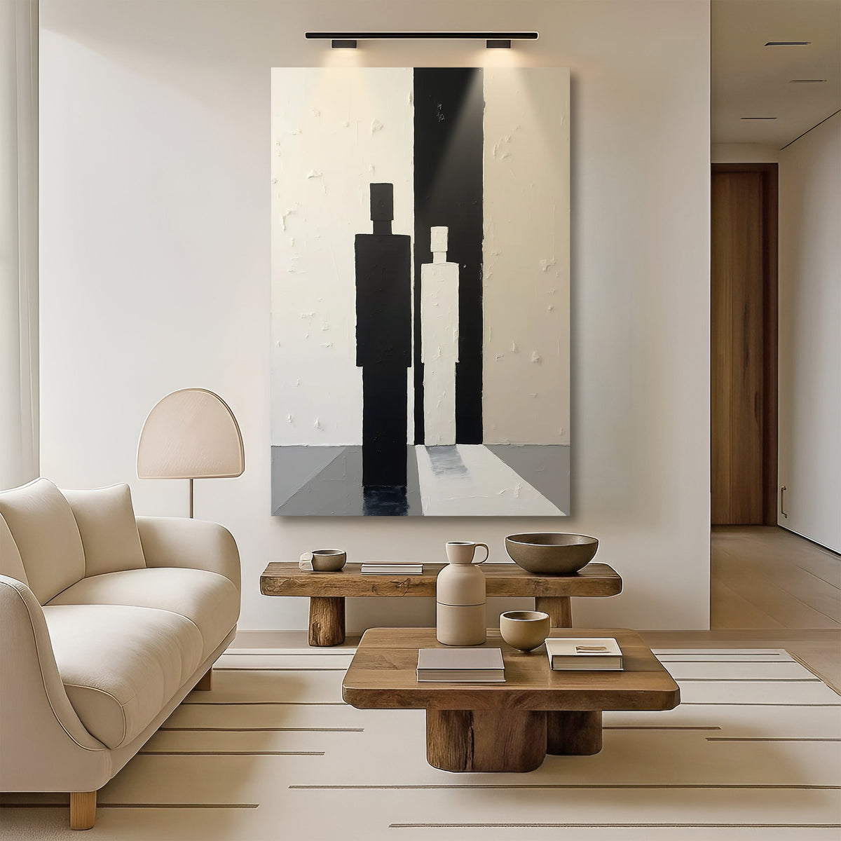 Contemporary Minimalist Abstract Canvas Wall Art, Gallery Wrapped – view 4