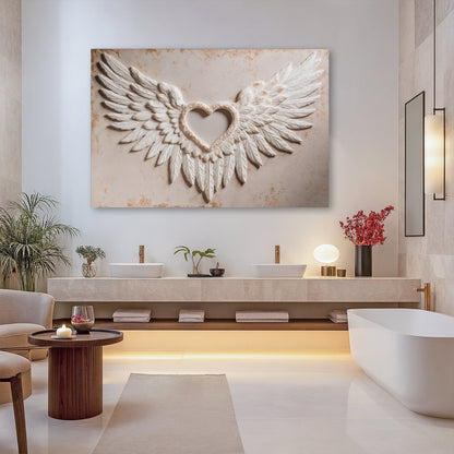 Wings of Love Abstract Canvas Wall Art II – Gallery Wrapped Print – view 5
