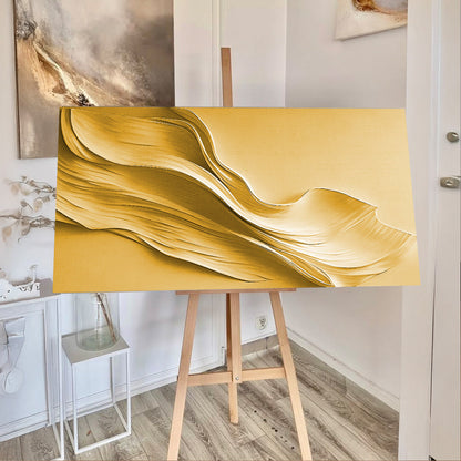 Gold Minimalist Canvas Wall Art II, Wide Gallery Wrapped – view 3