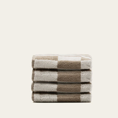 Pietra Australian Cotton Towels with Checkered Design, 600 GSM – view 34