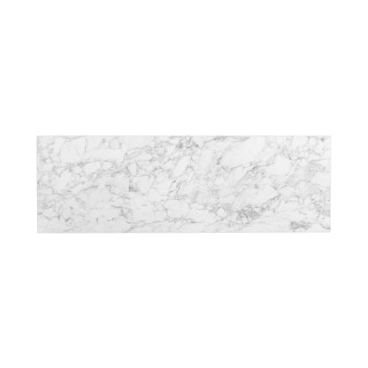 White 3-Door Storage Cabinet with Glass Panels and Gold Handles – view 14