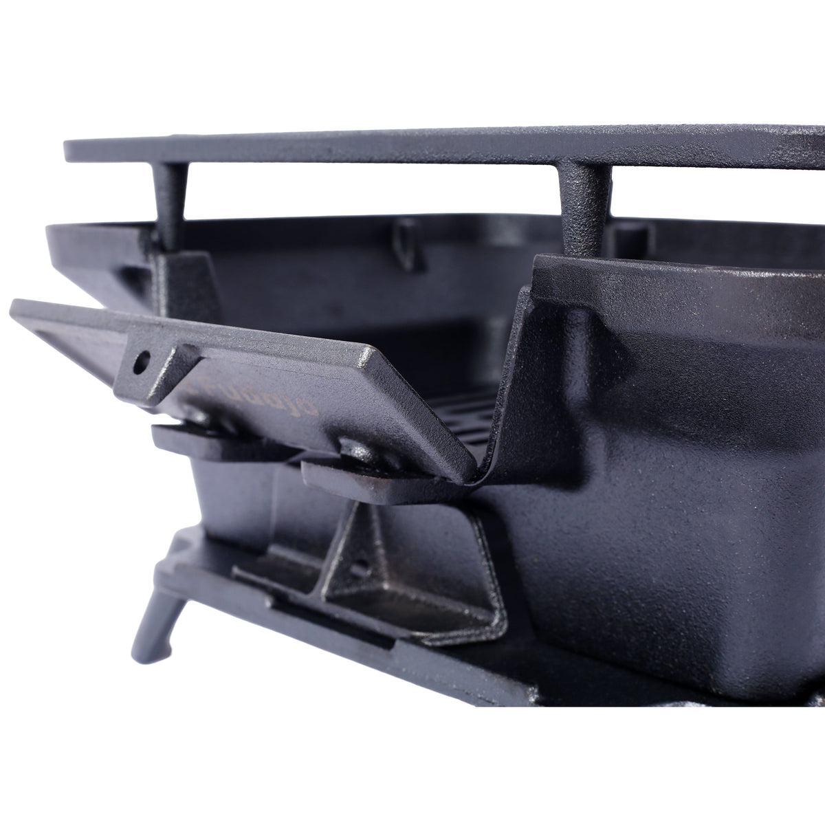 Oval Enameled Cast Iron Charcoal Tabletop Grill – view 12