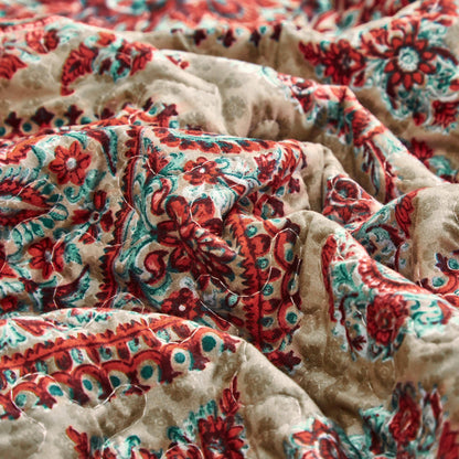 Bohemian Desert Medallion Boteh Paisley Reversible Quilt Set – view 9