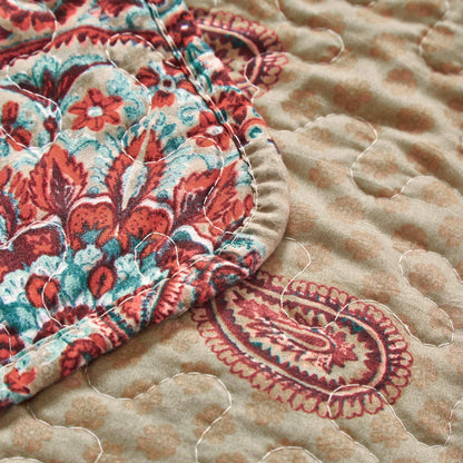 Bohemian Desert Medallion Boteh Paisley Reversible Quilt Set – view 6