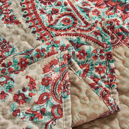 Bohemian Desert Medallion Boteh Paisley Reversible Quilt Set – view 7