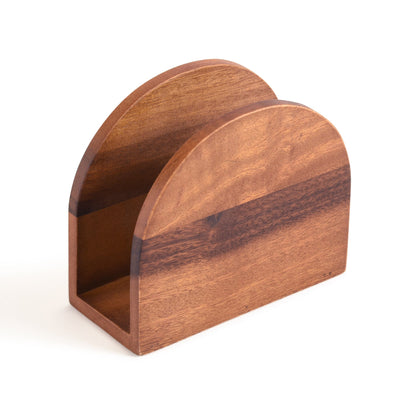 Acacia Wood Vertical Napkin Holder for Dining Table or Countertop – view 2