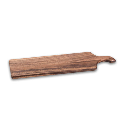 Long Acacia Wood Cutting and Charcuterie Board with Handle, 23 x 7 – view 2