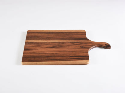 Square Acacia Wood Cutting and Charcuterie Board with Handle – view 5