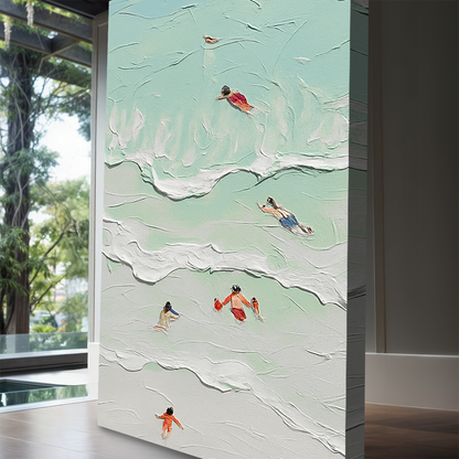 Beach Days Coastal Canvas Wall Art XXIII, Wide Gallery Wrapped Print – view 4