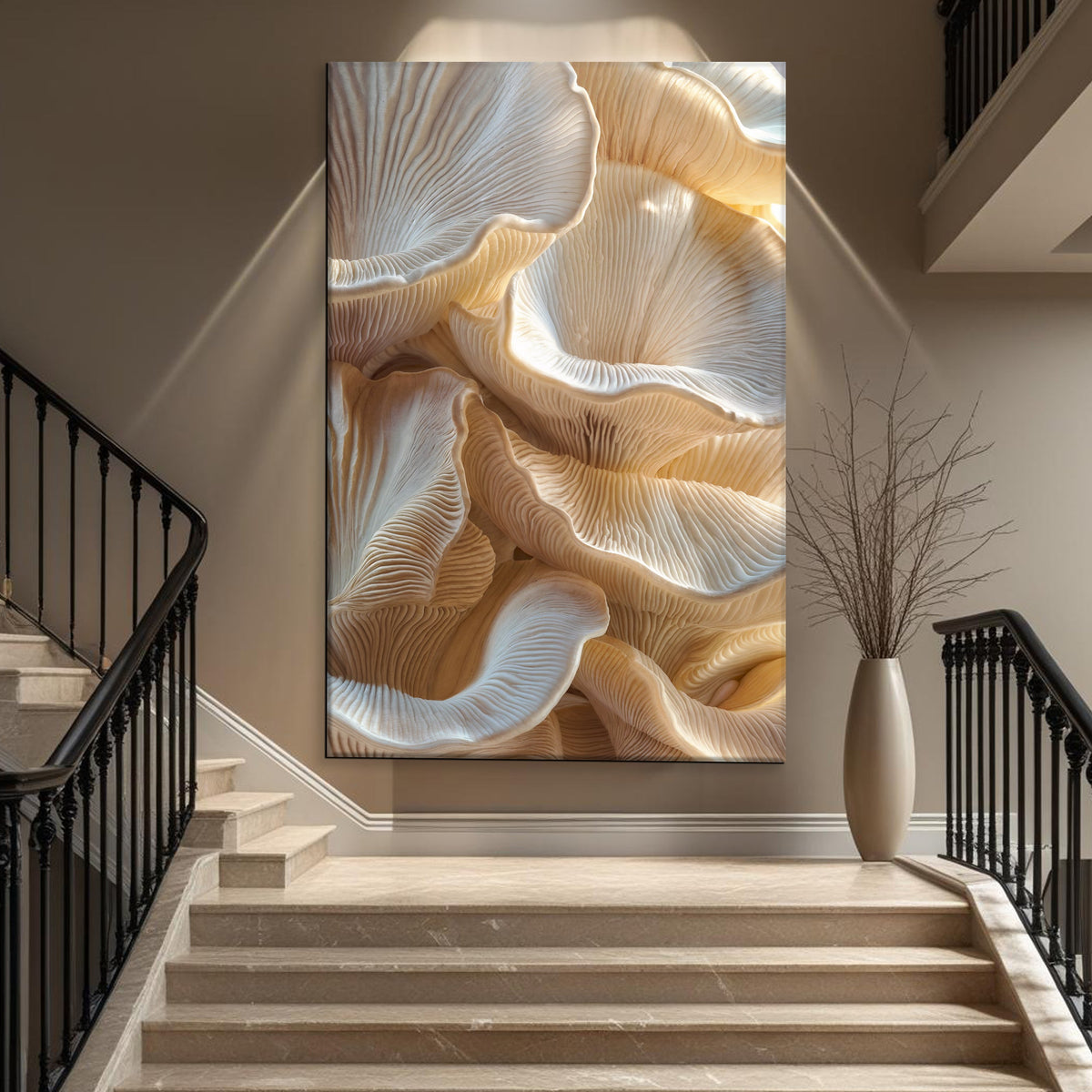 Nature in Motion Abstract Canvas Wall Art, Gallery Wrapped – view 5