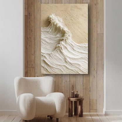 Modern Neutral Mountain Landscape Canvas Wall Art, Gallery Wrapped – view 4