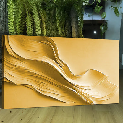 Gold Minimalist Canvas Wall Art II, Wide Gallery Wrapped – view 5