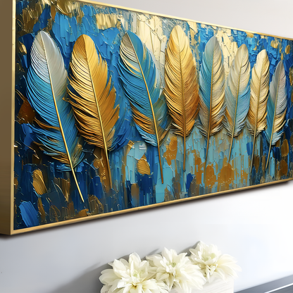 Confetti Sky Abstract Canvas Wall Art, Wide Gallery Wrapped – view 2
