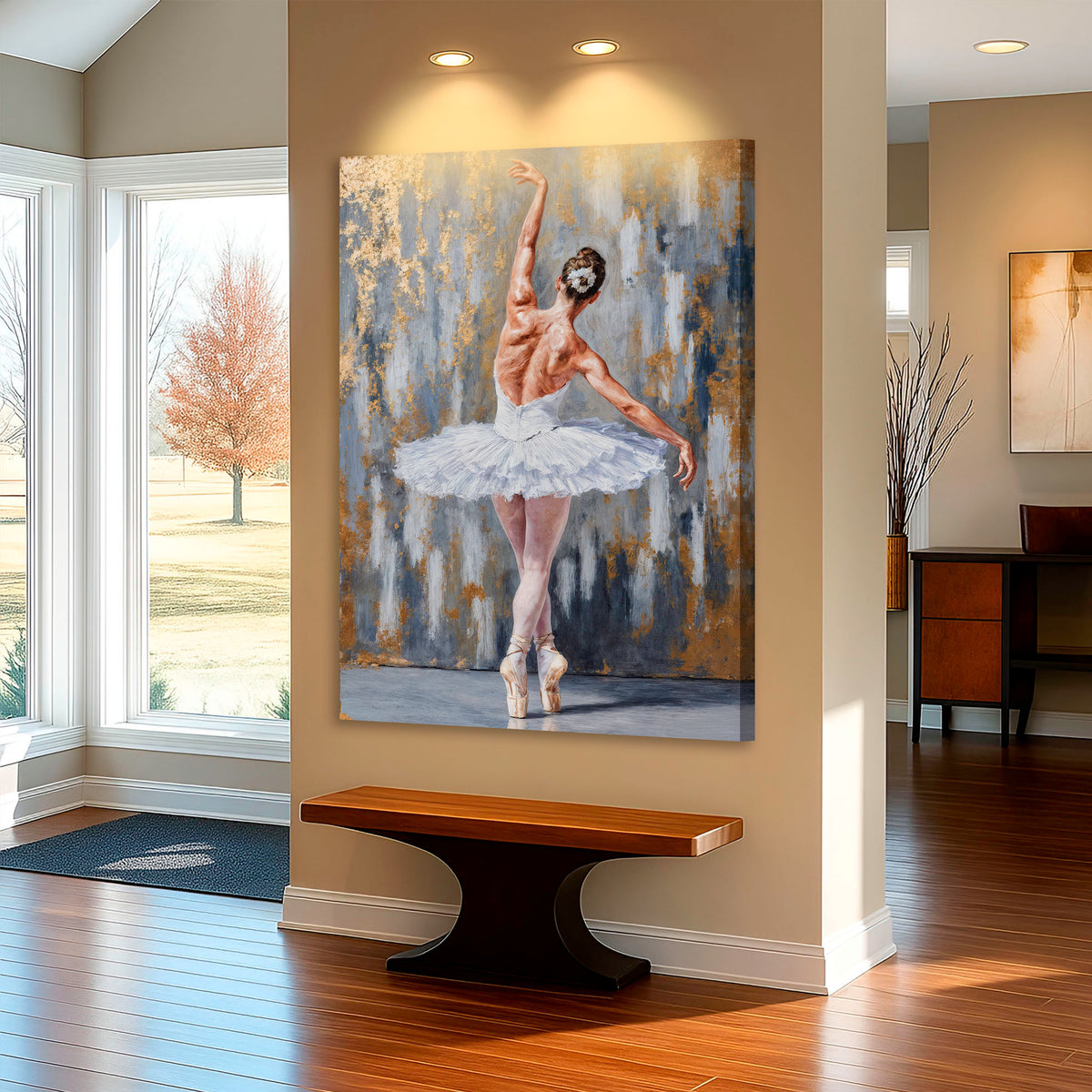 Modern Ballet Elegance Canvas Wall Art, Gallery Wrapped – view 2