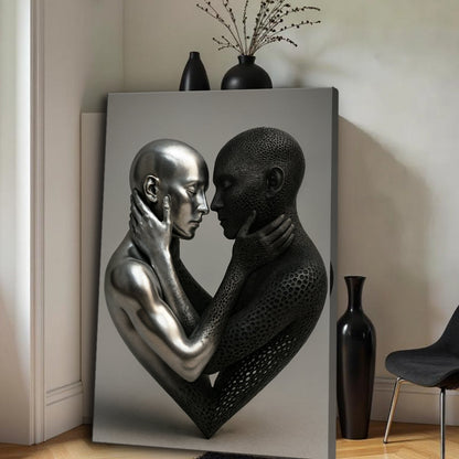 Eternal Love Figure Abstract Canvas Wall Art VIII, Gallery Wrapped – view 5