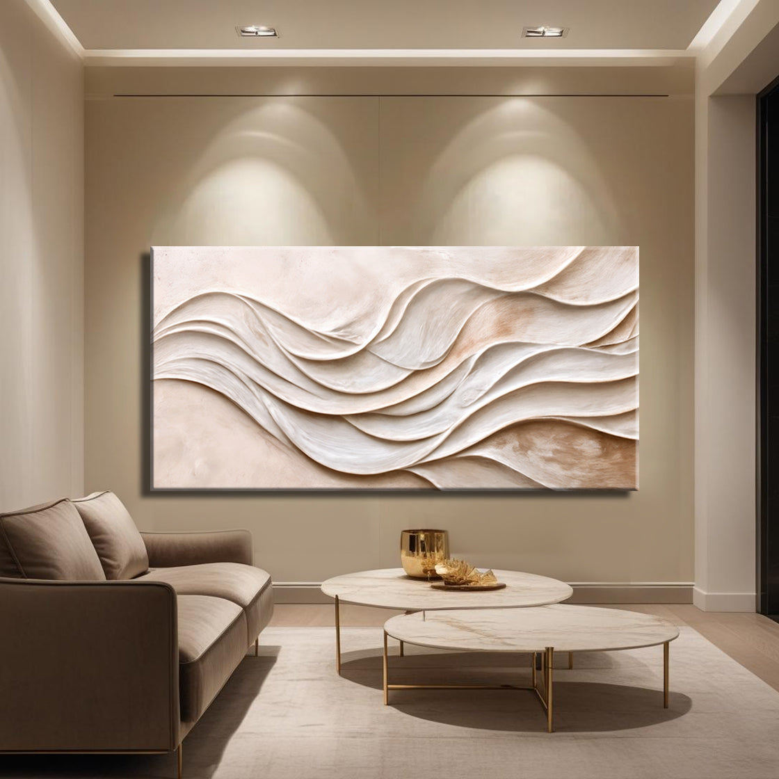 Modern Abstract Minimalist Canvas Wall Art XIII, Wide Format – view 3