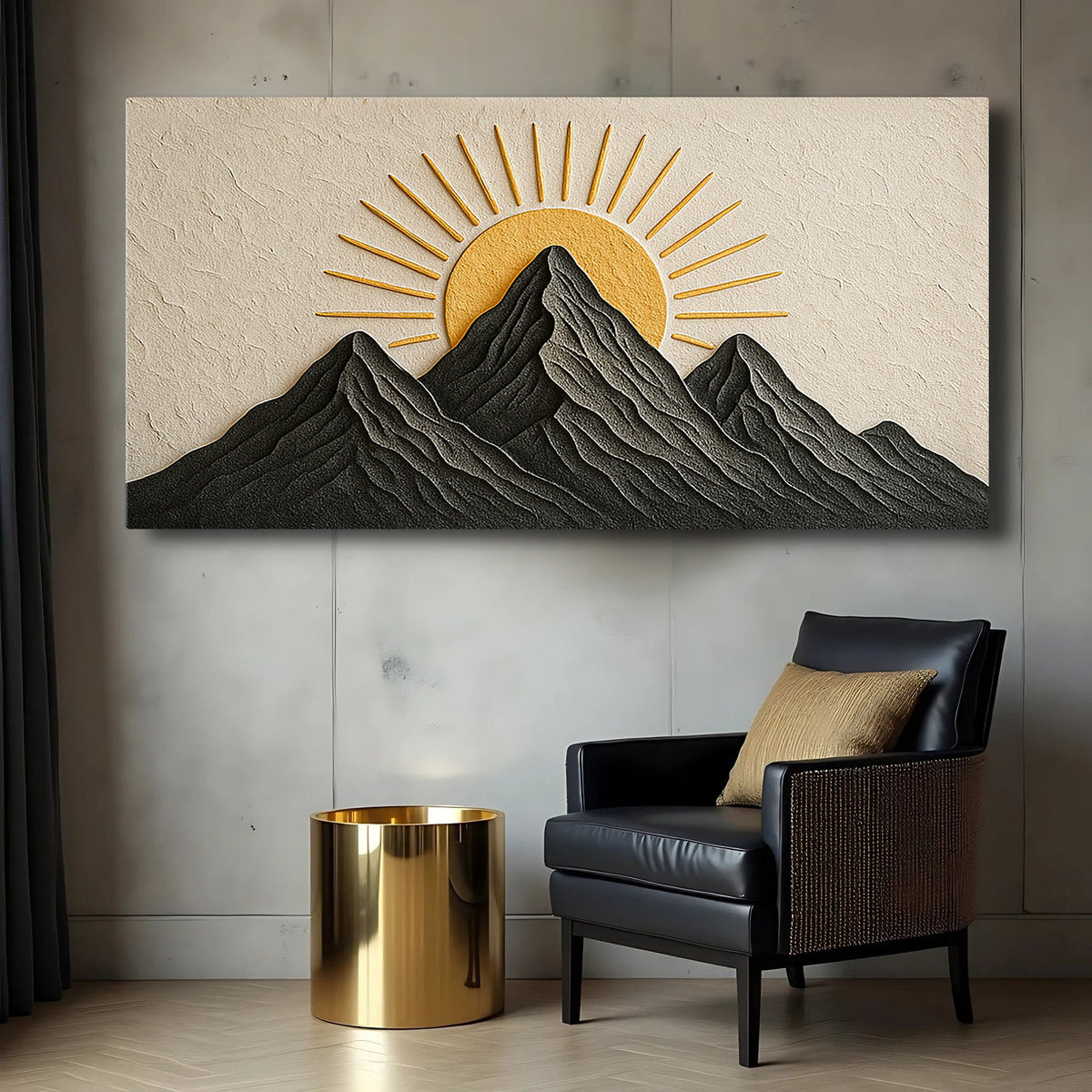 Mountain Majesty Landscape Canvas Wall Art, Wide Gallery Wrapped – view 4