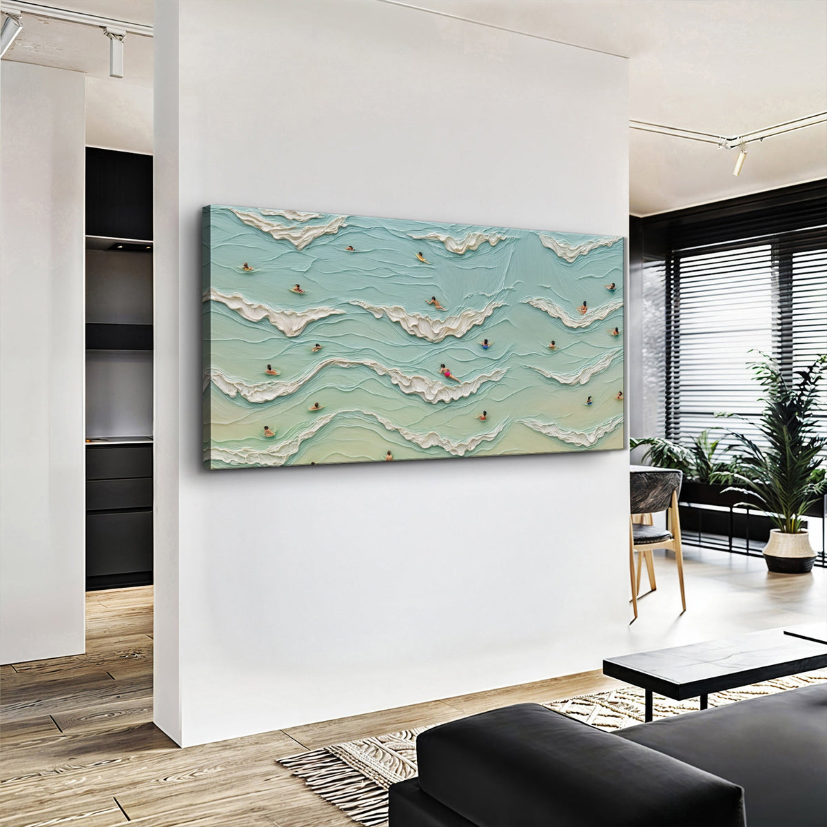 Beach Days Coastal Canvas Wall Art II, Wide Gallery Wrapped Print – view 4