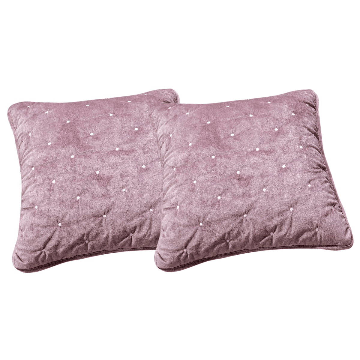 Velvet Dreams Mauve Purple Diamond Tufted Euro Sham and Covers – view 6