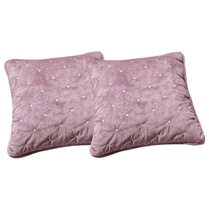 Velvet Dreams Mauve Purple Diamond Tufted Euro Sham and Covers – view 6