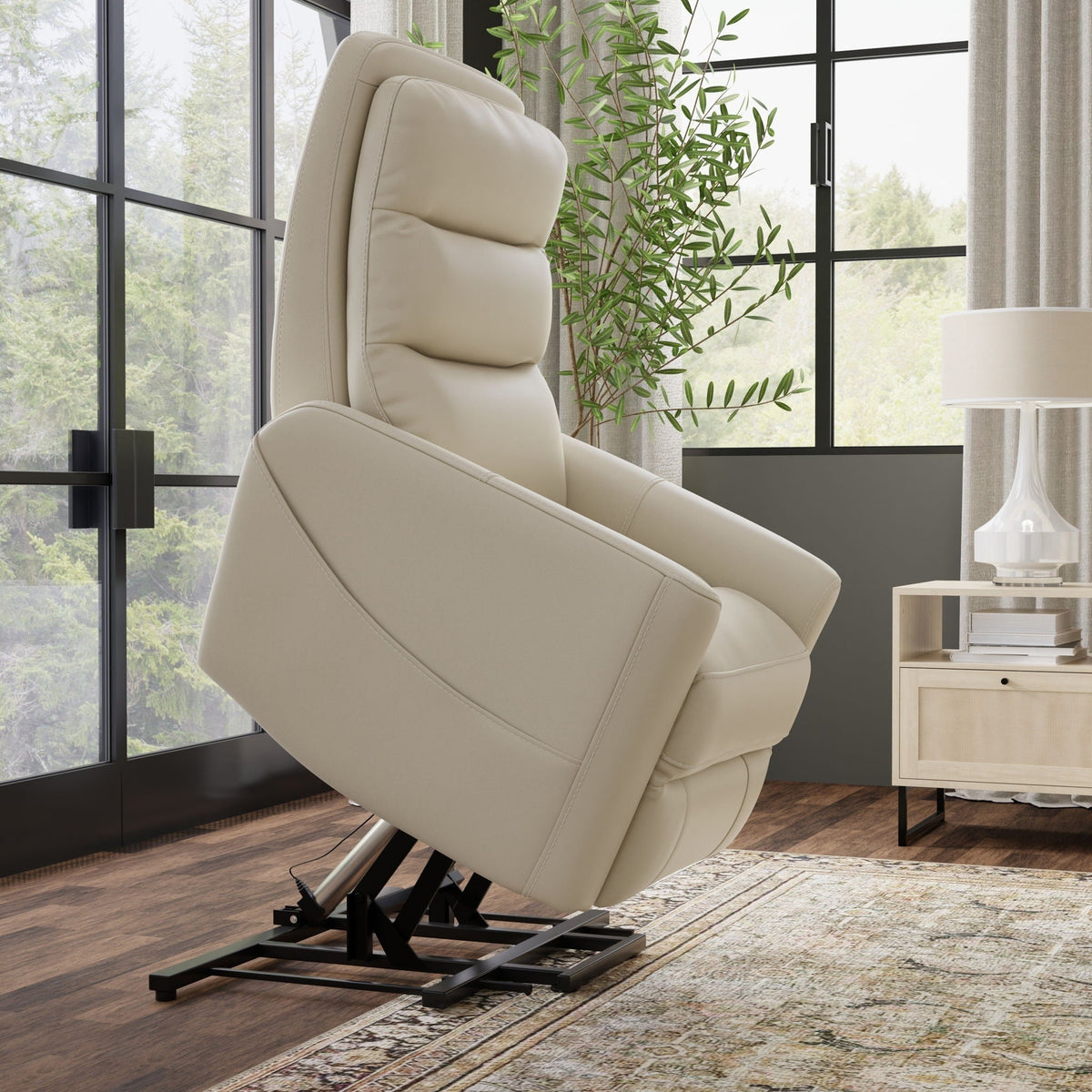 Bentley Power Lift Recliner Chair with USB Charging, Faux Leather – view 7