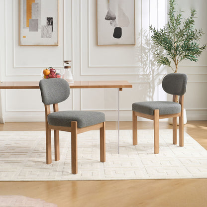Upholstered Dining Chairs with Ergonomic Backrest, Set of 2 – view 7
