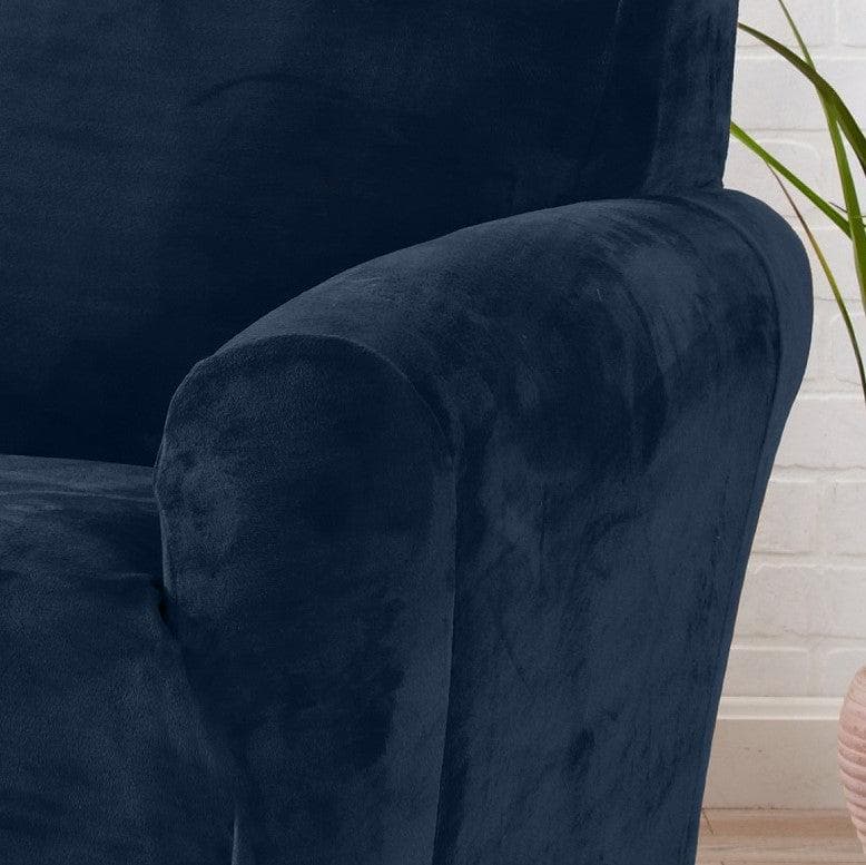 Velvet Stretch Slipcover – Gale Collection Form-Fit Sofa Cover – view 95