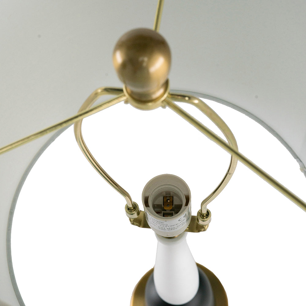 Teardrop Silhouette Table Lamp with Black and Gold Iron Base – view 6