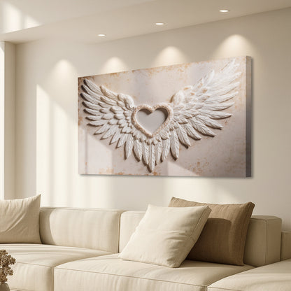Wings of Love Abstract Canvas Wall Art II – Gallery Wrapped Print – view 4