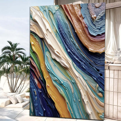 Ocean Waves Canvas Wall Art – Premium Gallery Wrapped Print – view 5