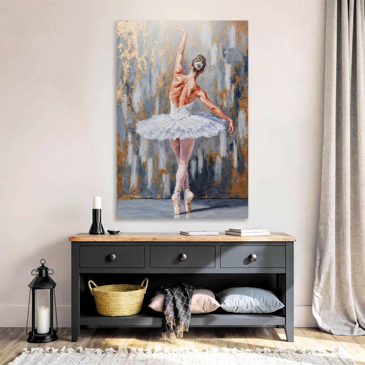 Modern Ballet Elegance Canvas Wall Art, Gallery Wrapped – view 5