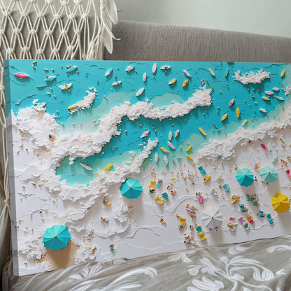Beach Days Coastal Canvas Wall Art XI, Wide Gallery Wrapped Print – view 4