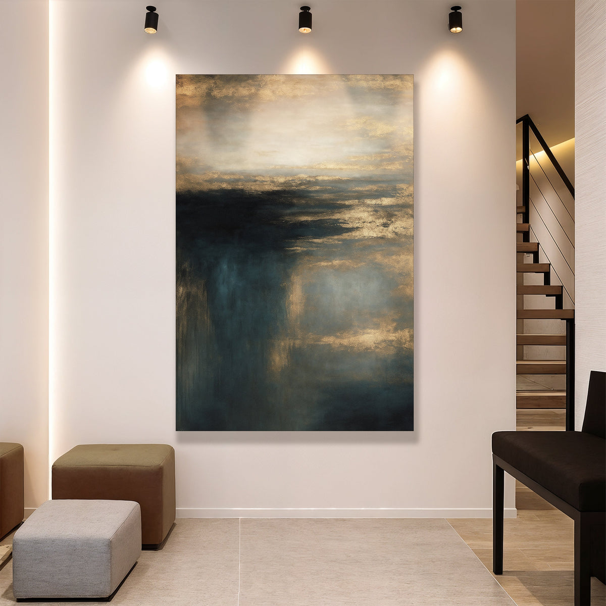 Cloudscape Glimmer Canvas Wall Art, Gallery Wrapped – view 5
