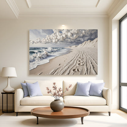 Footprints in the Sand Canvas Wall Art, Gallery Wrapped – view 5