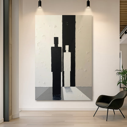 Contemporary Minimalist Abstract Canvas Wall Art, Gallery Wrapped – view 2