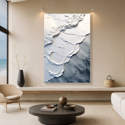 Abstract Minimalist Wave Canvas Wall Art II, Gallery Wrapped – view 4