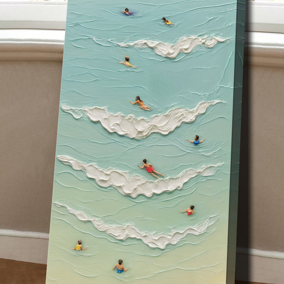 Beach Days Coastal Canvas Wall Art XIX, Wide Gallery Wrapped Print – view 5
